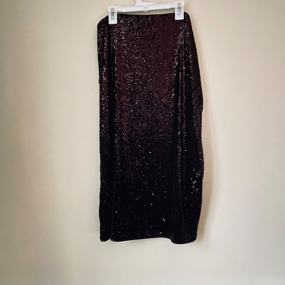 NWT Express Sequin Midi Skirt XL - Picture 3 of 6